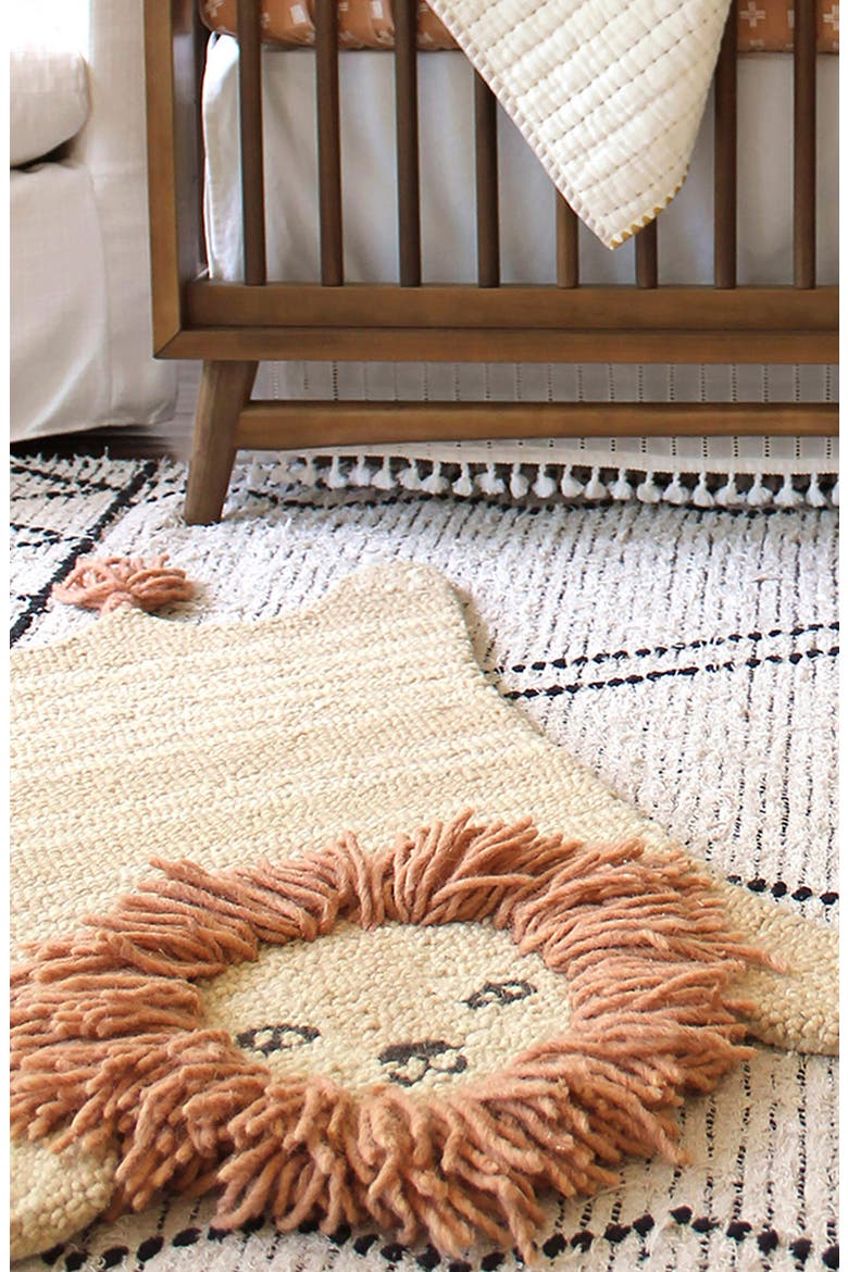 Safari Animal Accent Rug, Alternate, color, BROWN LION