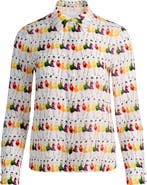 Alice + Olivia Willa Staceface Silk Shirt