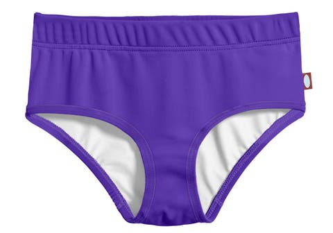 Girls Extra-Coverage UPF 50+ Lined Swim Briefs