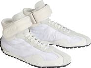 Balmain Racing Mid-Top trainers in nylon and leather