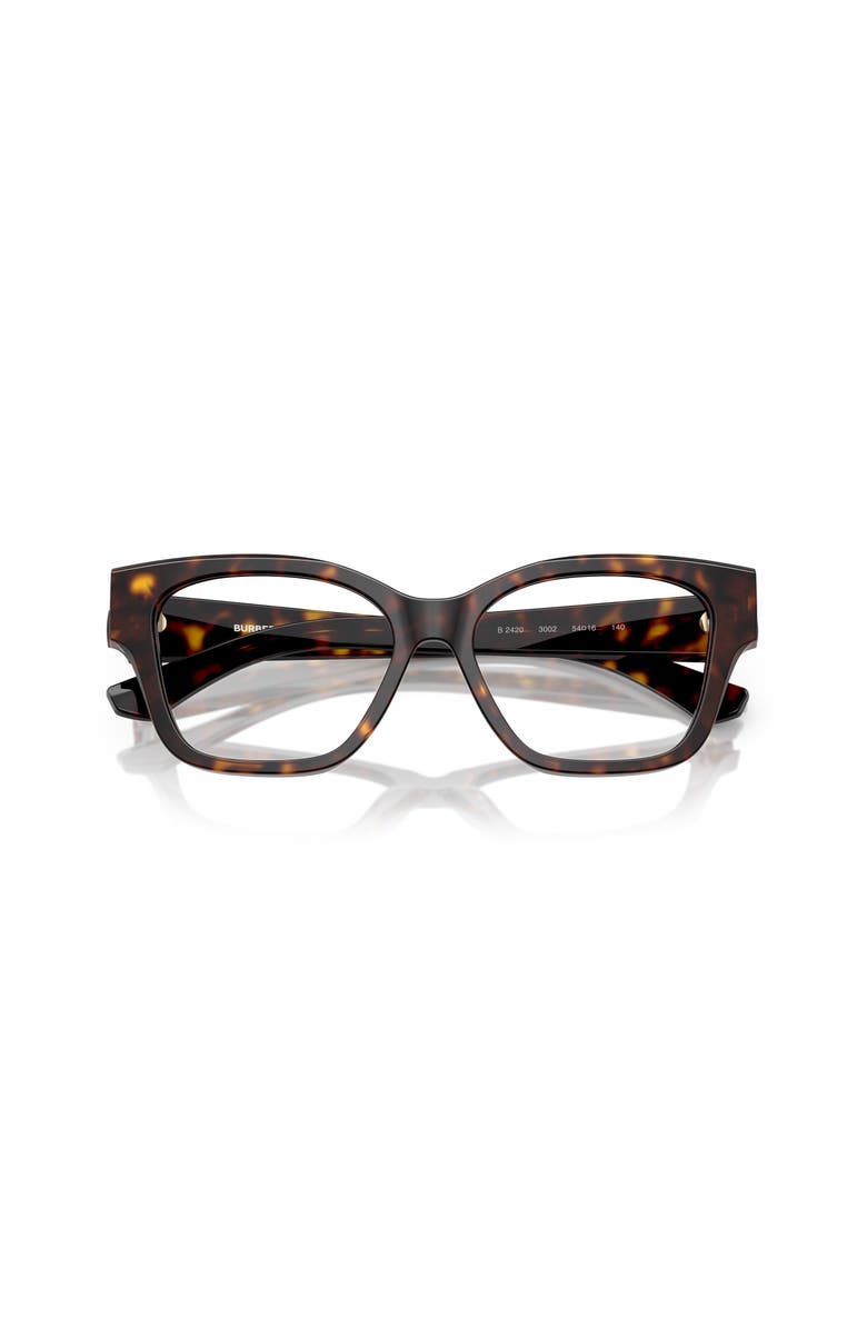 Burberry 52mm Cat Eye optical glasses, Alternate, color, Brown