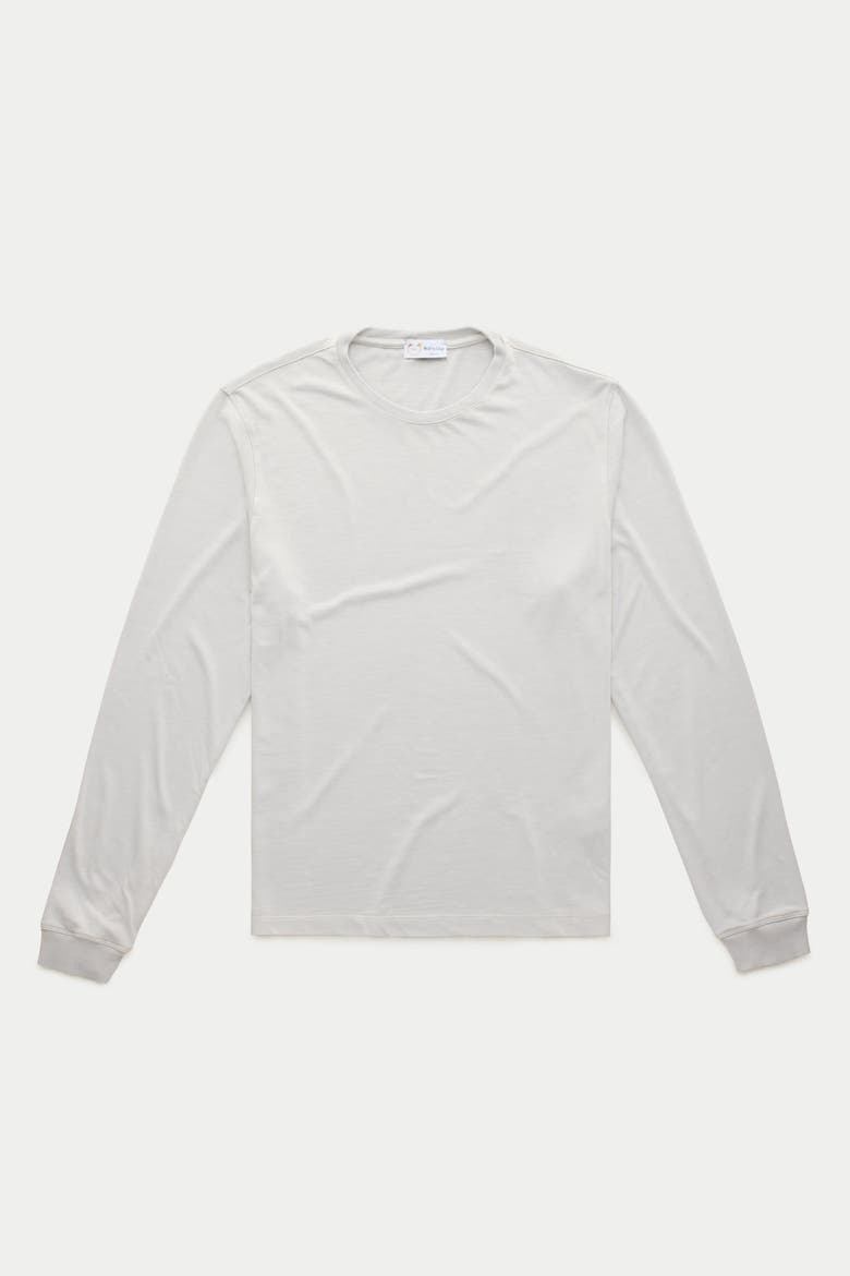 Long Sleeve Heavyweight Jersey Crewneck, Main, color, Lunar Rock