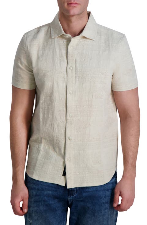 Snap Button Short Sleeve Shirt