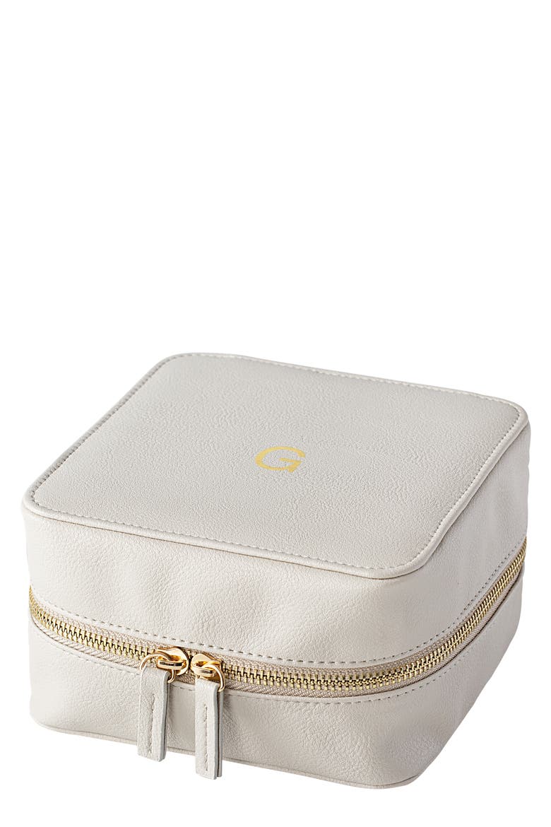 Monogram Vegan Leather Tech Travel Case, Main, color, GREY G