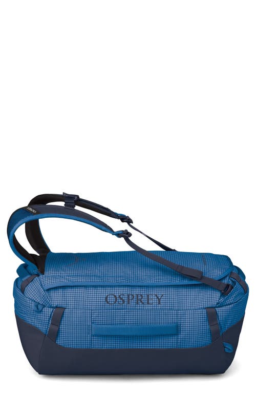 Osprey Transporter 30-liter Duffle Carry-on Luggage In Blue Flame/nocturnal Blue