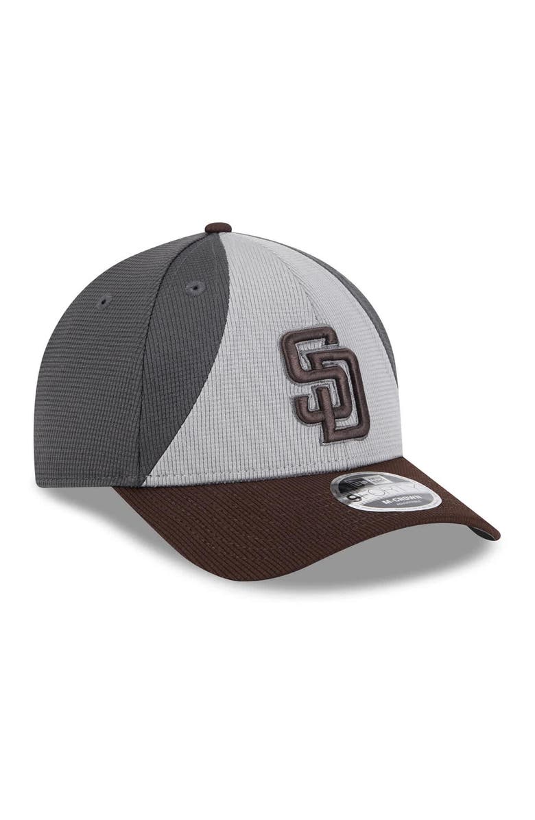 New Era Men's New Era Gray/Brown San Diego Padres 2025 Batting Practice 9FORTY M-Crown Adjustable Hat, Alternate, color, Gray