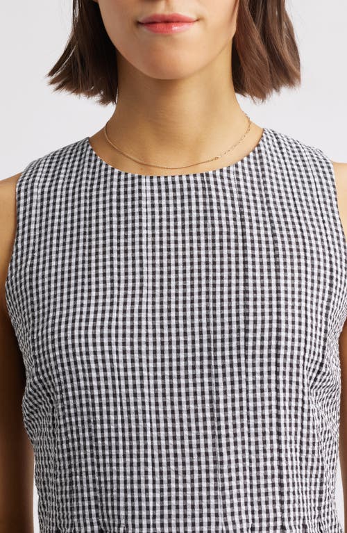 Charles Henry Sleeveless Minidress In Gray