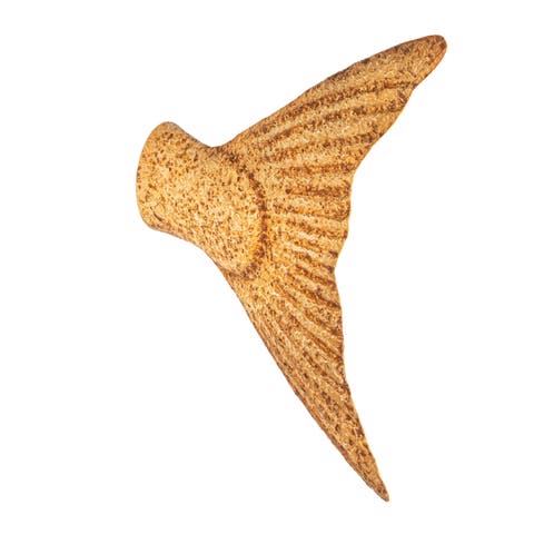 Distressed Metal Salmon Tail Accent Décor