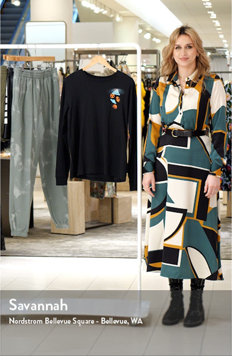 Kids' Space Age Long Sleeve Cotton Jersey Graphic T-Shirt, sales video thumbnail