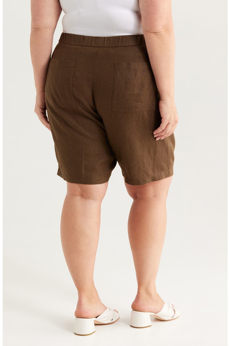 Organic Linen Shorts, Alternate, color, BRANCH