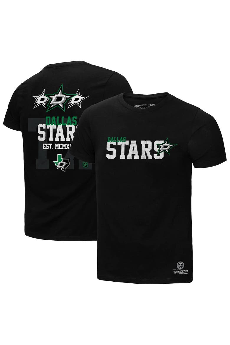 Men's Mitchell & Ness Black Dallas Stars Home T-Shirt, Alternate, color, Black