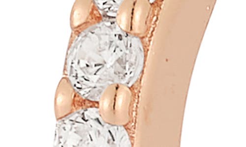 Glaze Jewelry Set Of 3 Cubic Zirconia Huggie Hoop Earrings In Gold