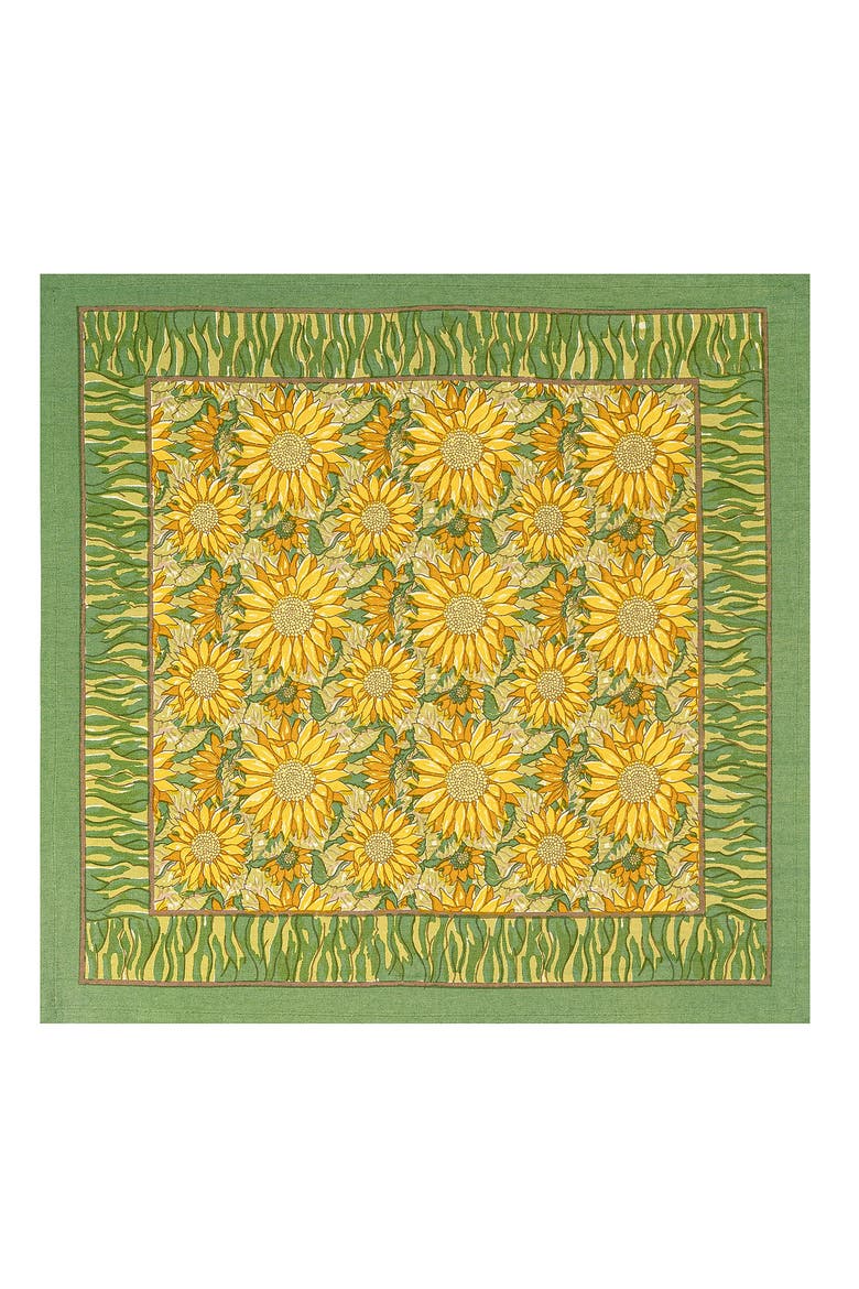Sunflower Napkins, Main, color, Yellow/Green 19" x 19"