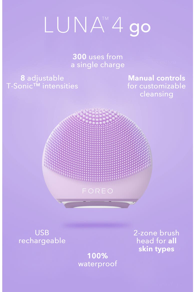 LUNA 4 go Facial Cleansing & Massaging Device, Alternate, color, LAVENDER