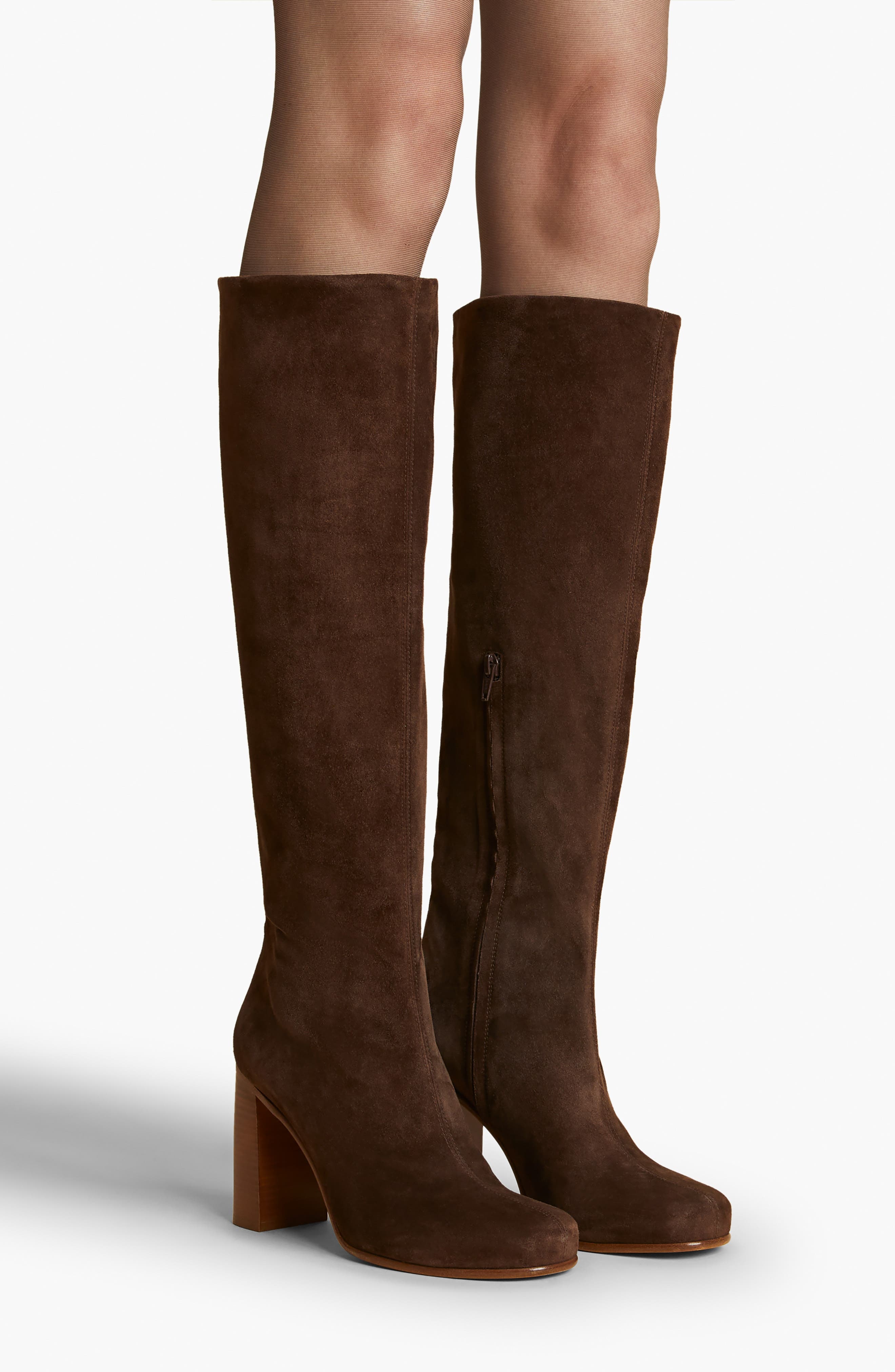 Willow Knee High Boot, Alternate, color, DARK BROWN
