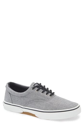 Sperry Halyard Cvo Cotton Chambray Sneaker In Gray