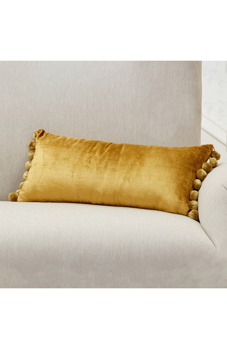 ROSELLI TRADING COMPANY Jodhpur Tassel Oblong Pillow, Alternate, color, Olive