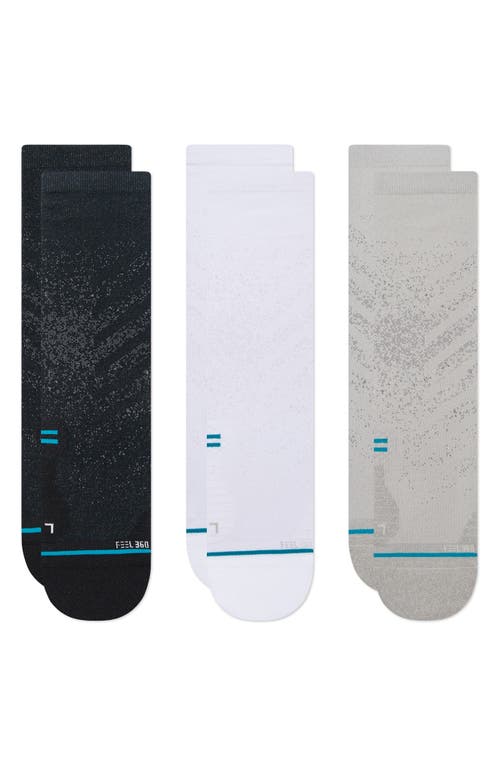 Stance 3-Pack Performance Crew Socks in Grey Multi  product