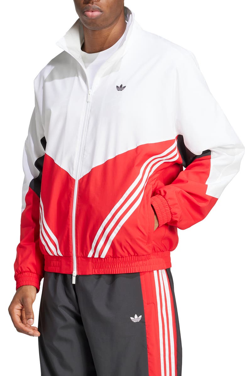 adidas Warm Up Track Jacket, Main, color, Better Scarlet