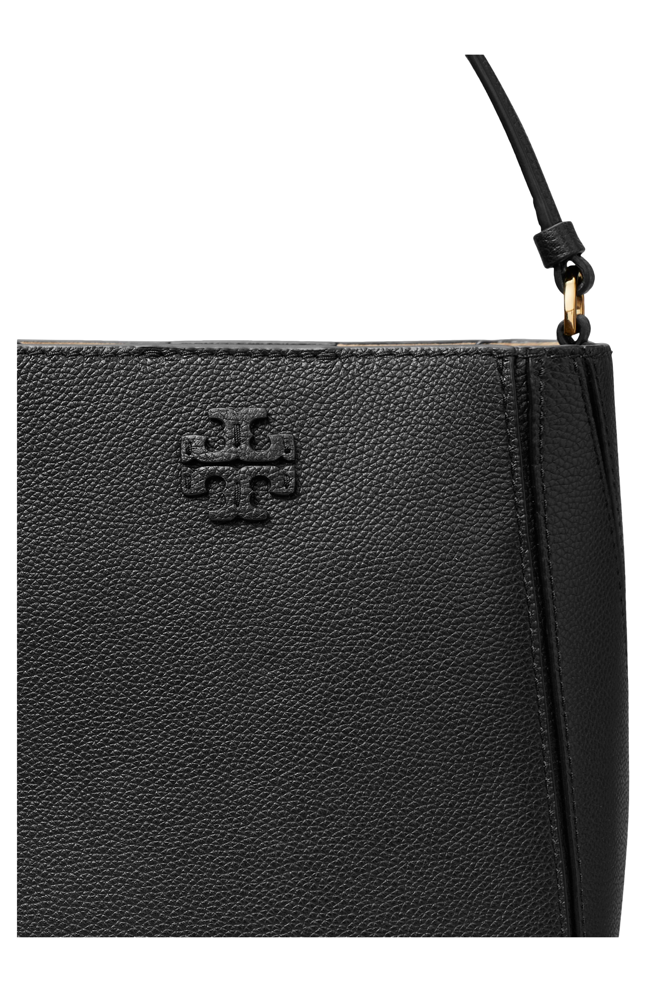 Tory Burch Small McGraw Leather Bucket Bag, Alternate, color, 