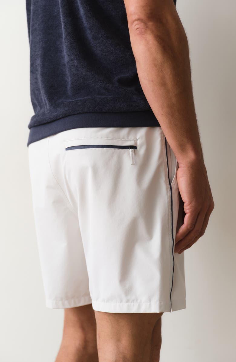 Marine Layer Lined Sport and Swim Shorts, Alternate, color, White