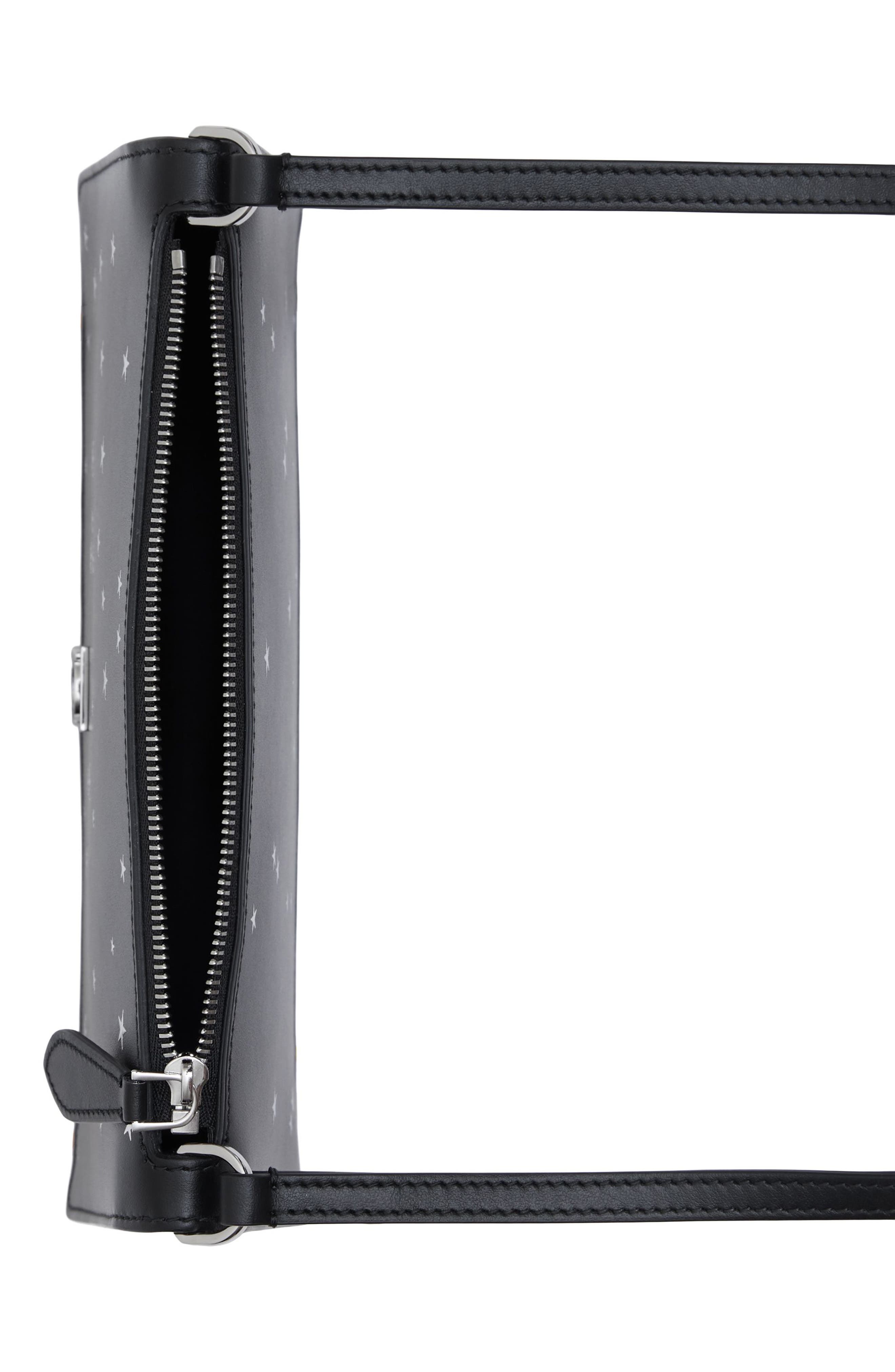 Burberry Star TB Logo Leather Crossbody Bag, Alternate, color, 