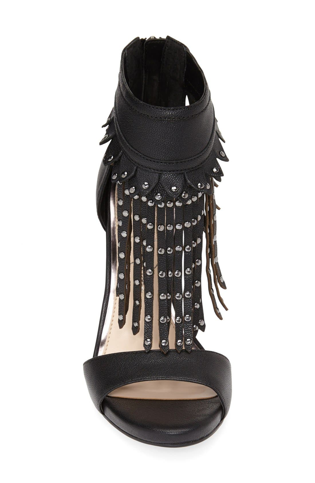 Jessica Simpson 'Reiko' Studded Fringe Sandal, Alternate, color, 