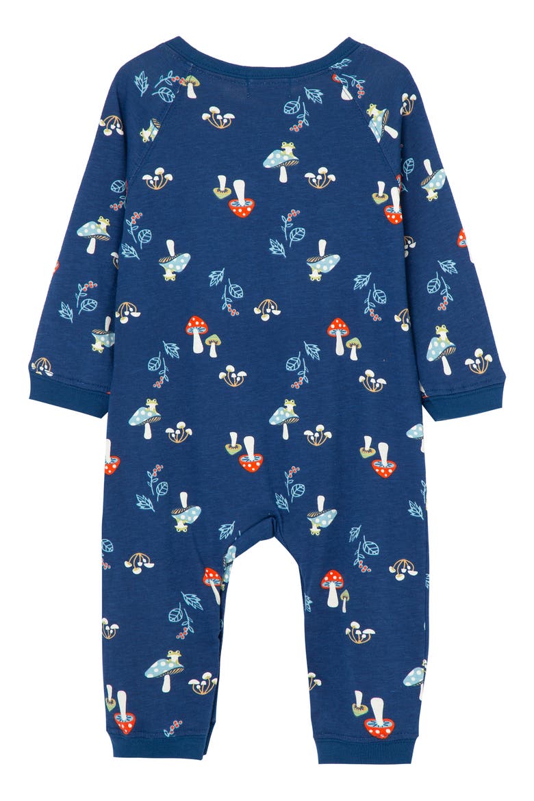 Mushrooms Cotton Romper, Alternate, color, PRINT