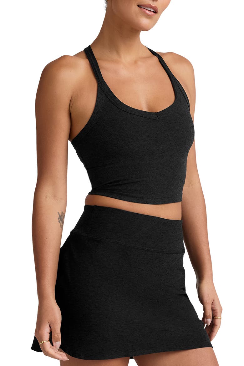 Space Dye On the Up Crop Tank, Alternate, color, DARKEST NIGHT
