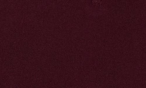 Nordstrom Washable Merino Wool Quarter Zip Sweater In Burgundy