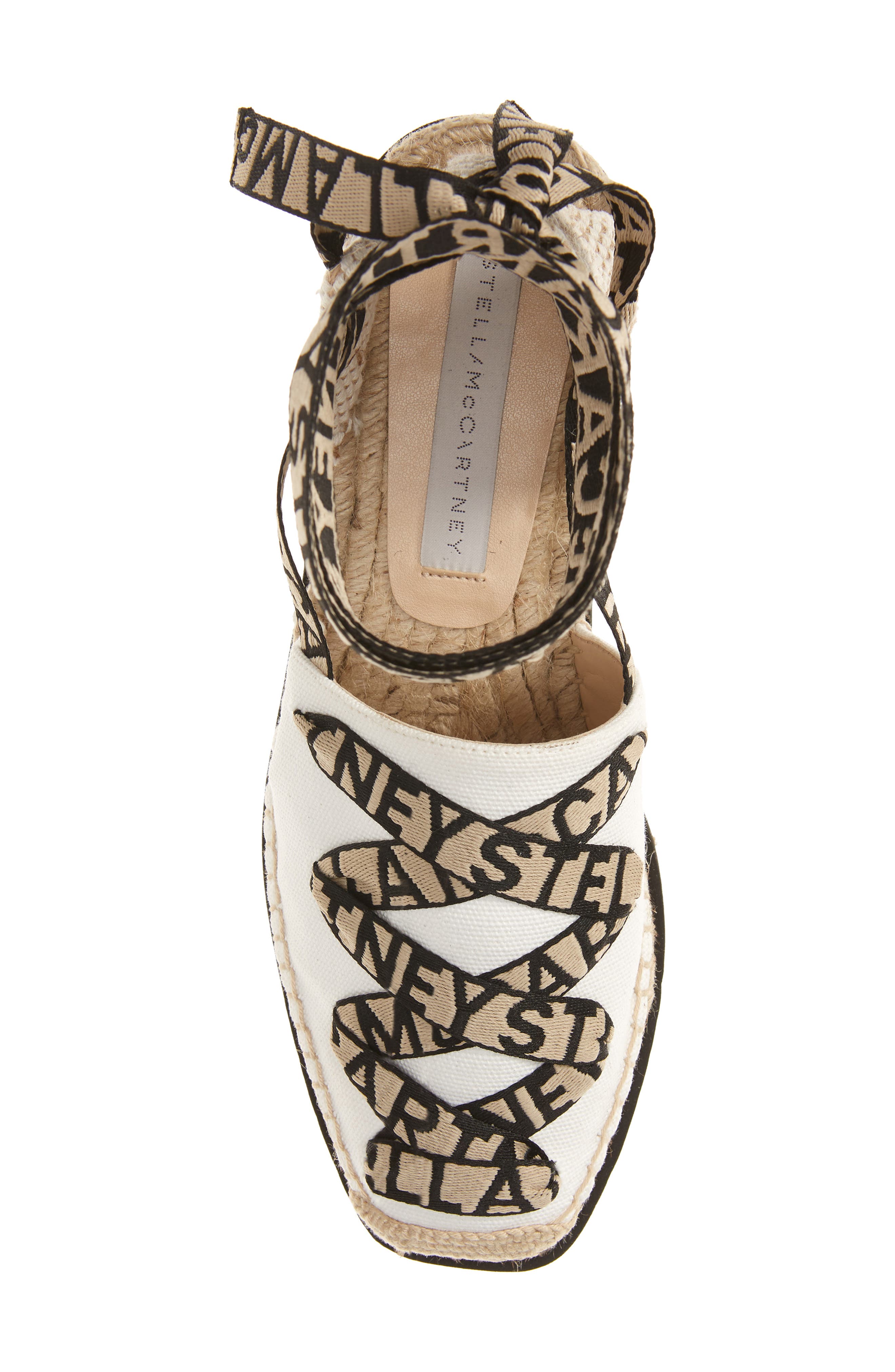 Gaia Logo Strap Espadrille, Alternate, color, CAMELIA