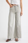 Tractr Raw Hem Wide Leg Jeans