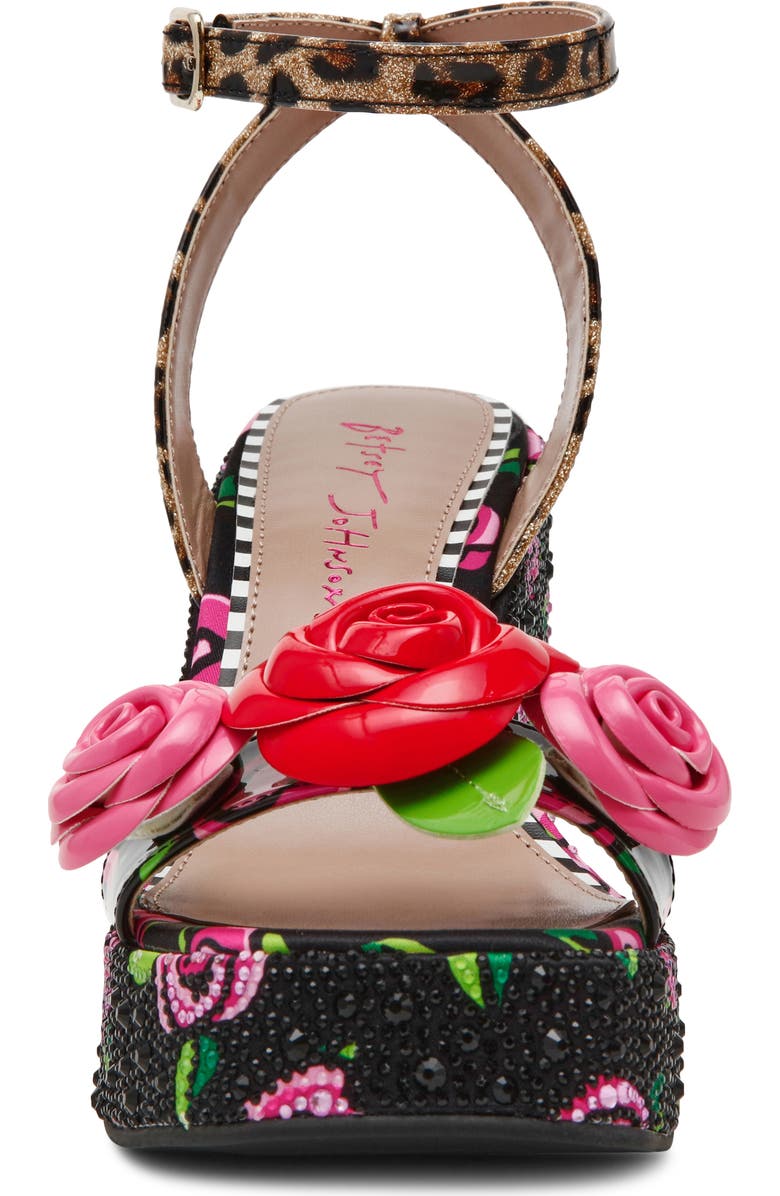 Betsey Johnson Lizzette Wedge Sandal, Alternate, color,