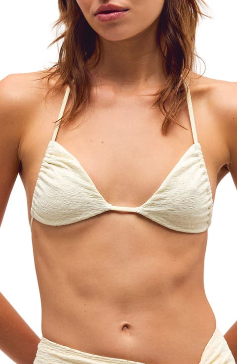 Jamie Print Triangle Bikini Top
