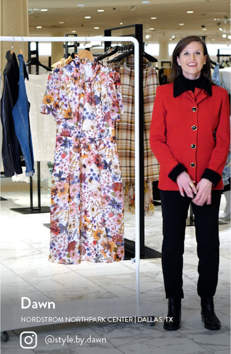 Floral Fit & Flare Midi Dress, sales video thumbnail