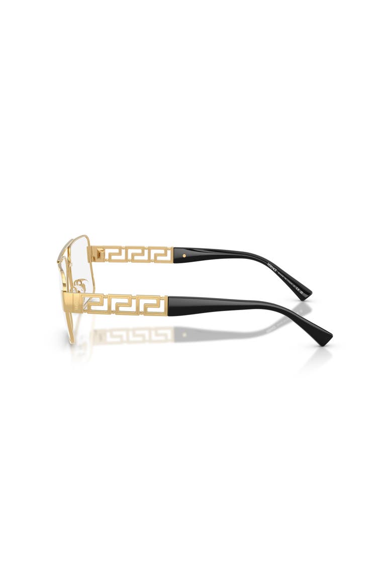 56mm Rectangle optical glasses, Alternate, color, Gold