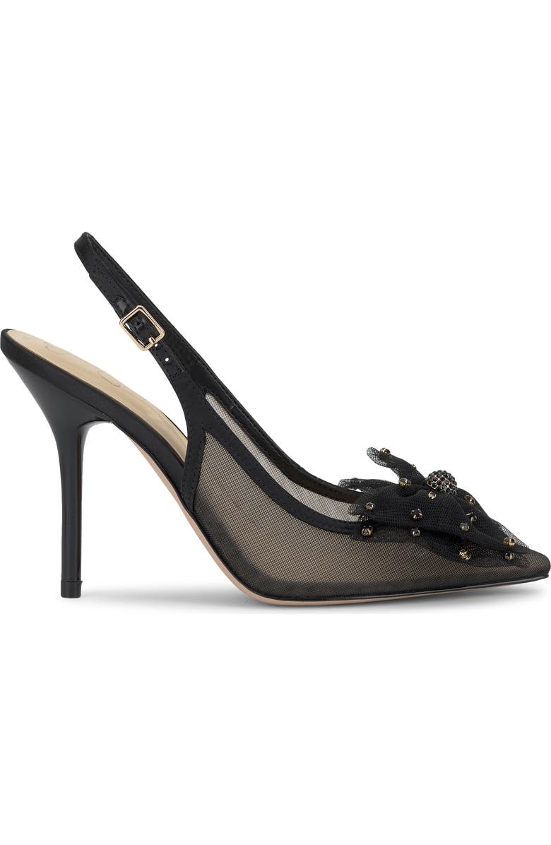 Jessica Simpson Lavilra Slingback Pointed Toe Pump, Alternate, color, Black