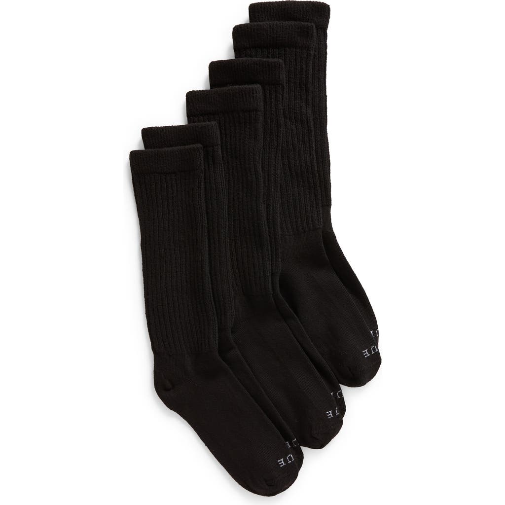 Hue 3-Pack Slouch Socks in Black Pack