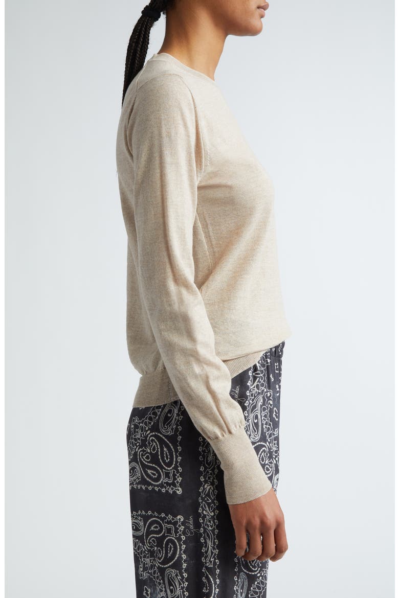 Golden Cotton Sweater, Alternate, color, TAN