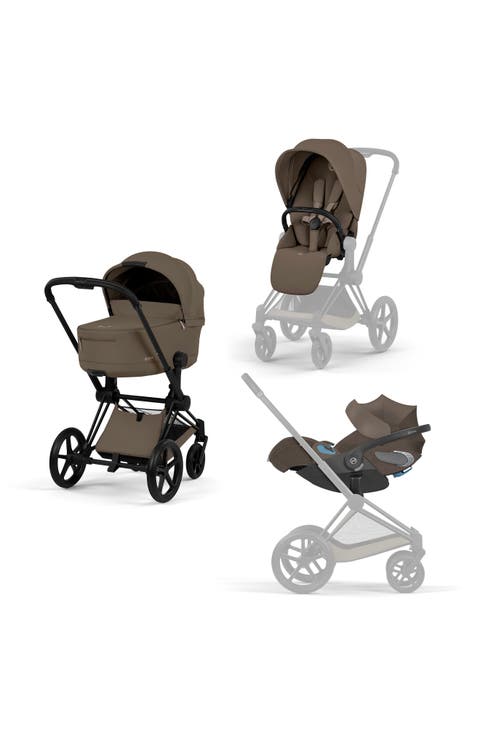 Priam Stroller, Cloud T Infant Car Seat & Lux Carry Cot Travel System