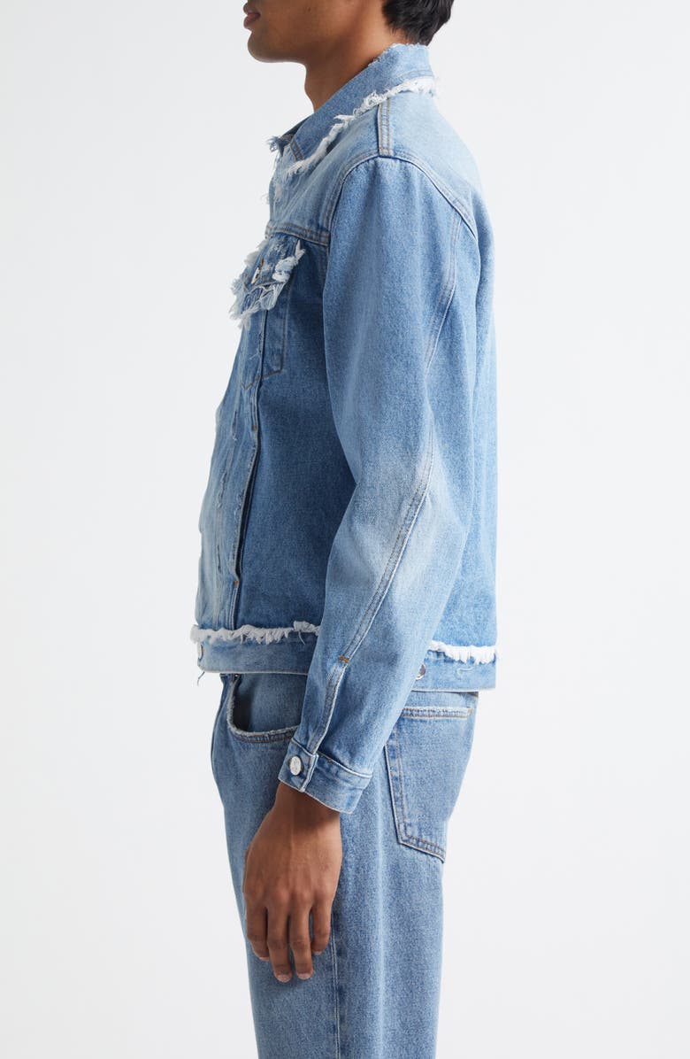 Séfr Alvarez Denim Jacket, Alternate, color, Frayed Rodeo