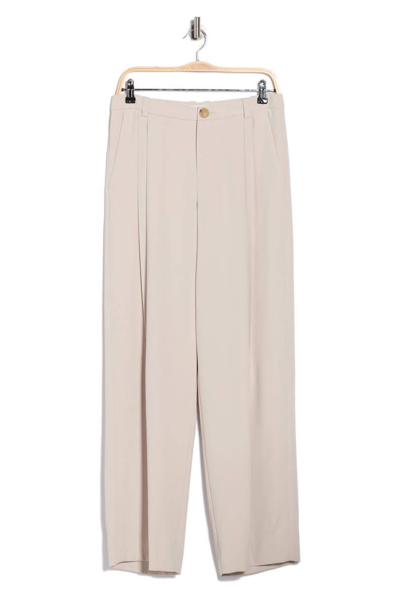 Drop Waist Pleated Pants, Alternate, color, LIGHT BISCOTTI