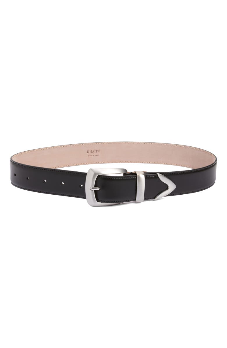 Khaite Bruno Leather Belt, Main, color,