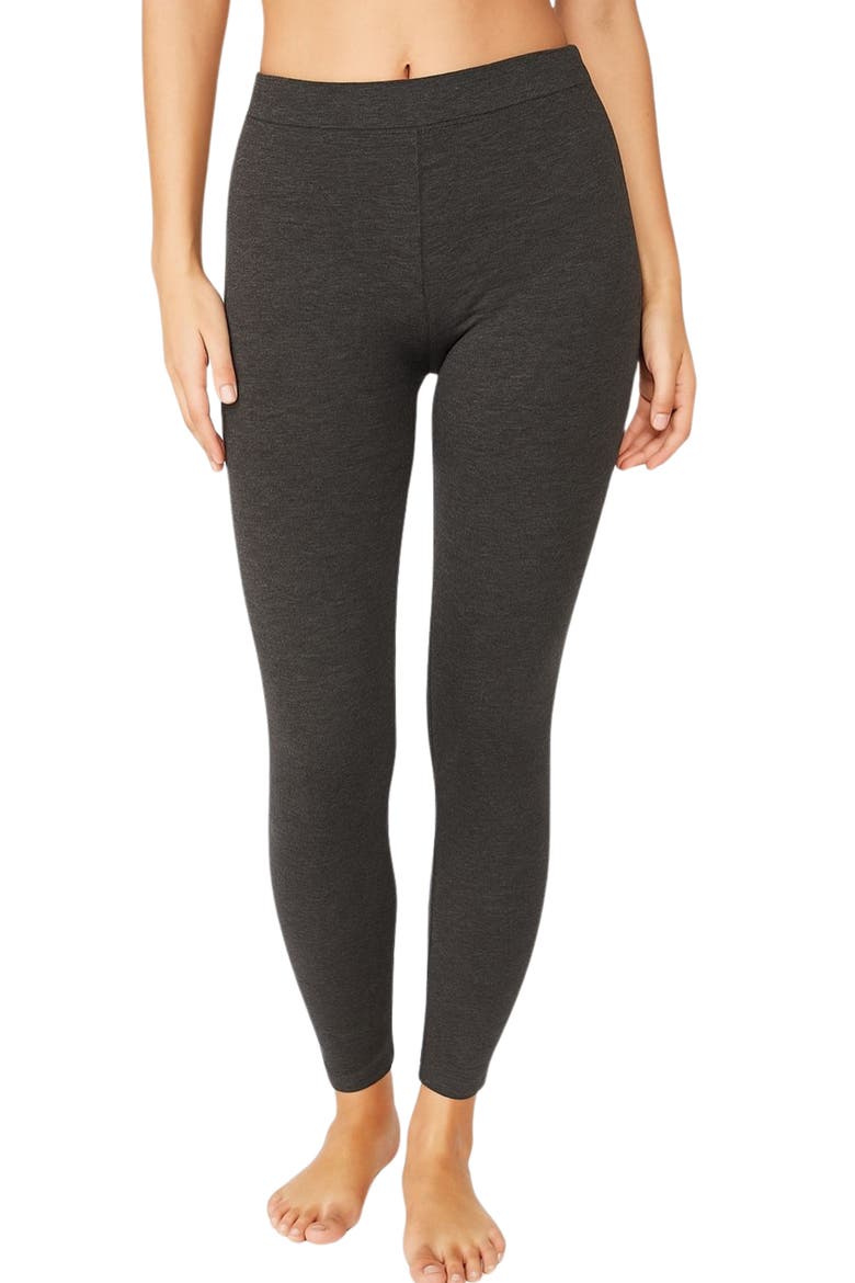 Women's Velour Winter Legging, Main, color, Charcoal Mix