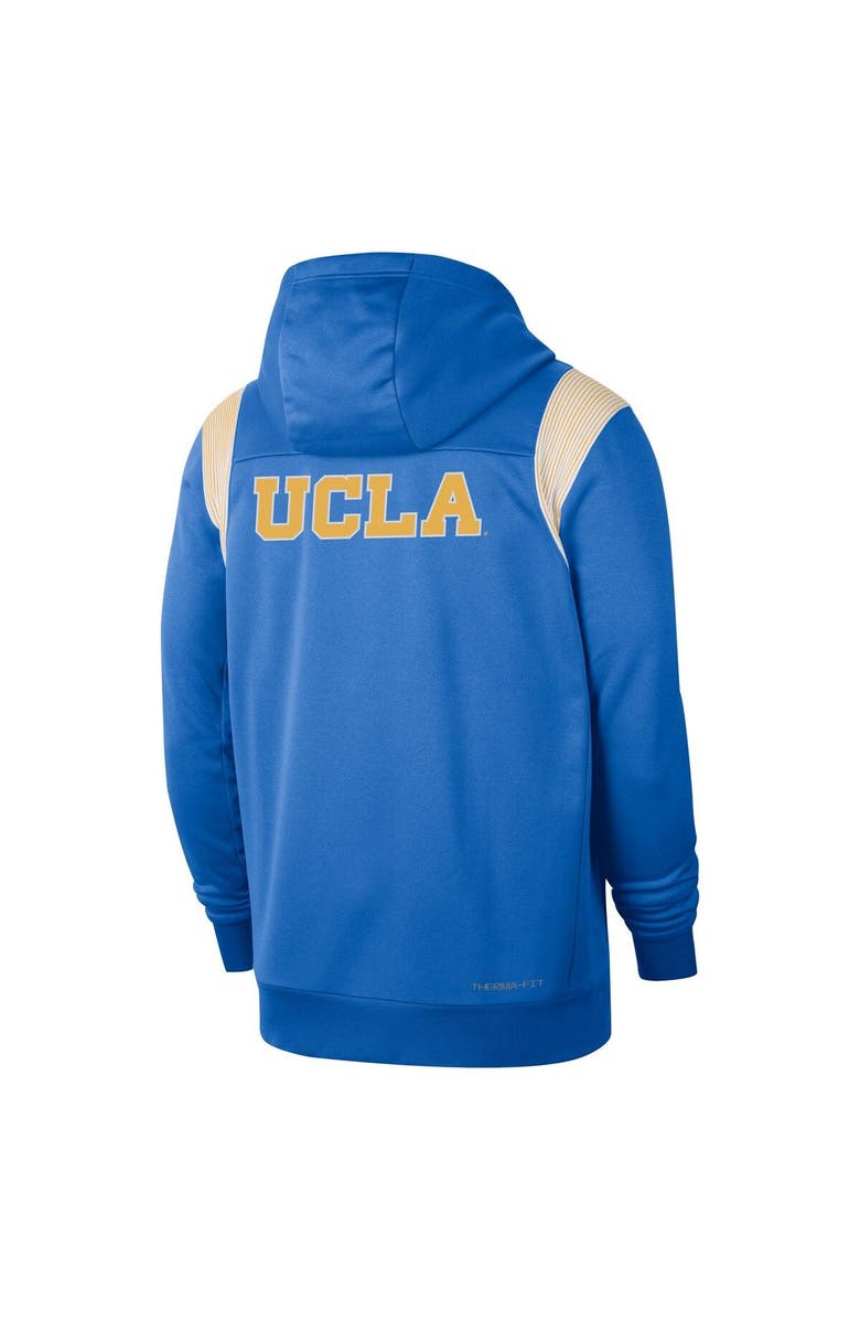Nike Men's Nike Blue UCLA Bruins 2022 Sideline Lockup Performance Full-Zip Hoodie Jacket, Alternate, color,