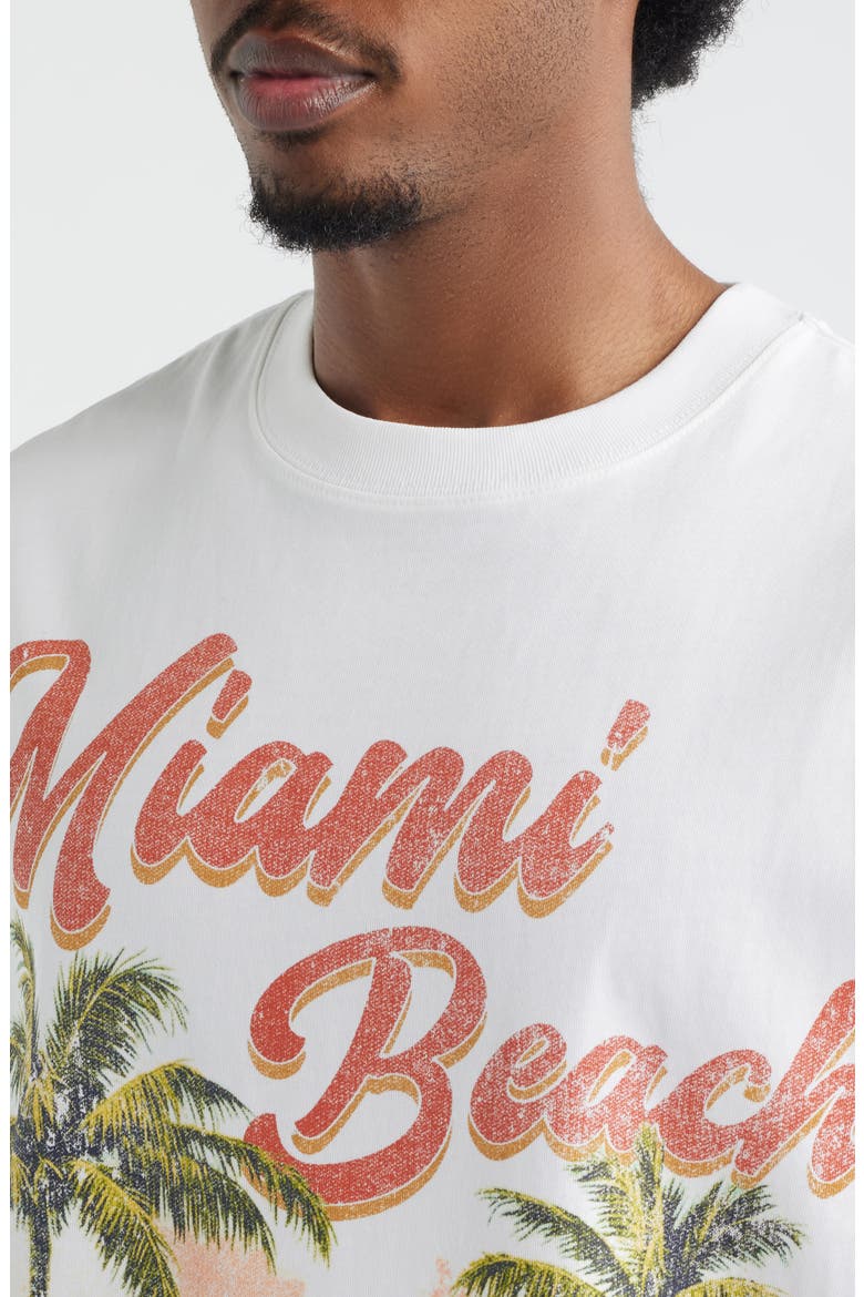 Miami Beach Graphic Cotton Muscle Tank, Alternate, color, WHITE
