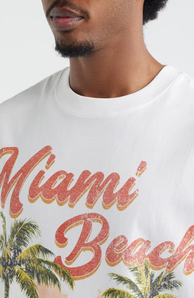 ID Supply Co Miami Beach Graphic Cotton Muscle Tank, Alternate, color, White