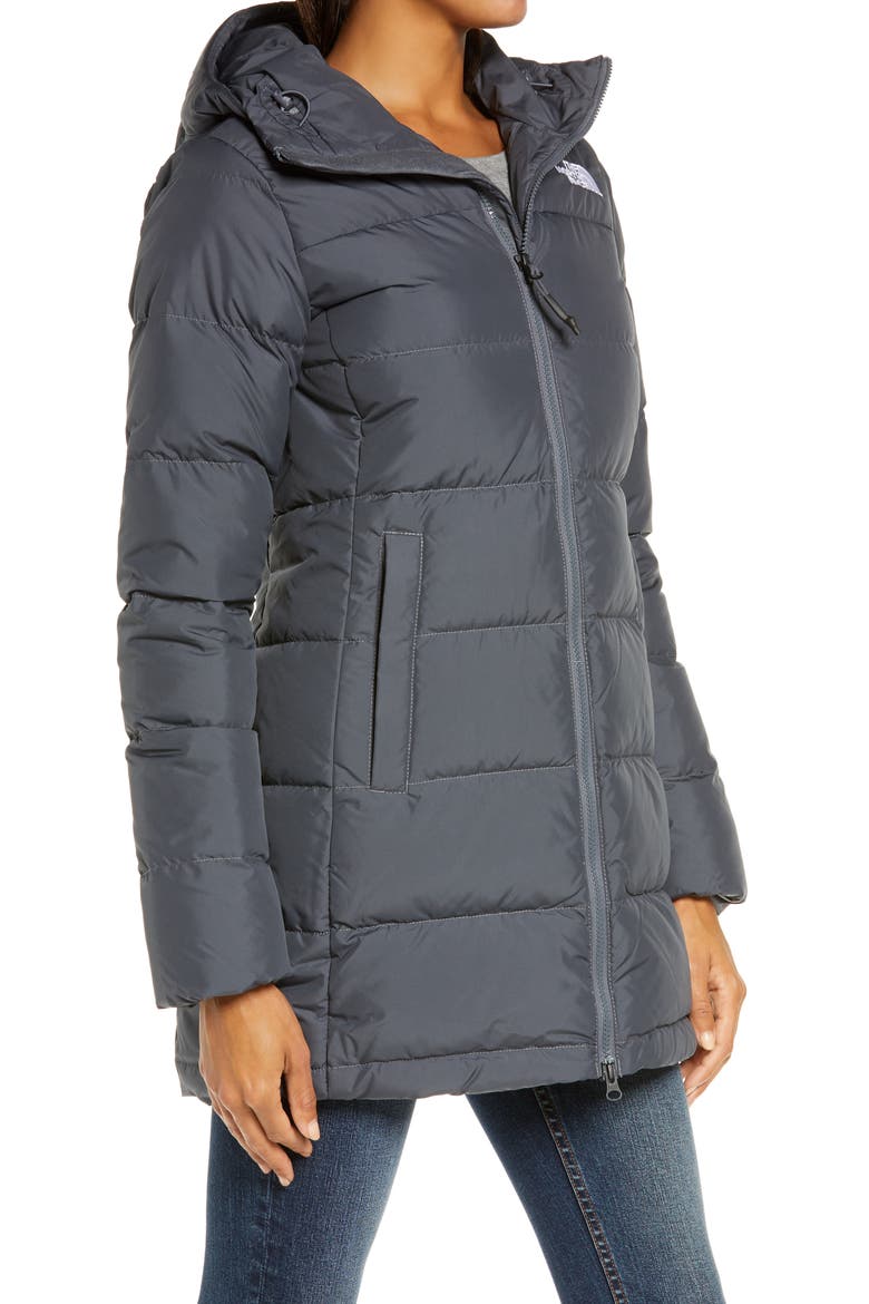 Gotham 550 Fill Power Down Hooded Parka, Alternate, color, VANADIS GREY