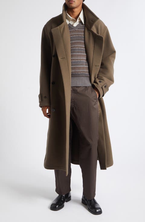 Double Face Wool Wrap Coat
