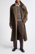 Lemaire Double Face Wool Wrap Coat